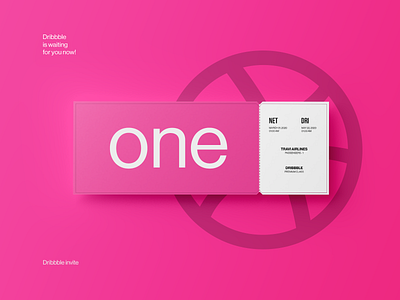 Dribbble invite, one invitation!