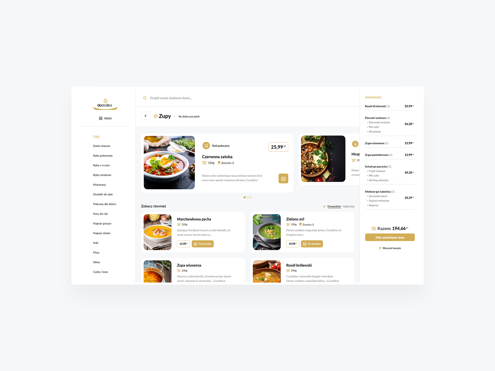 Restaurant app design - PWA by Travi Agency on Dribbble