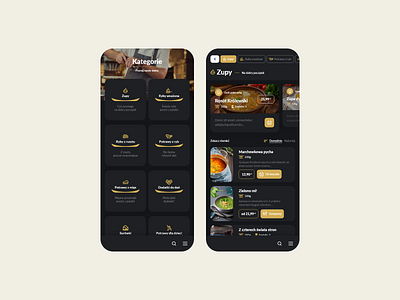 Restaurant mobile app - PWA (darkmode)