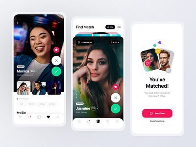 Dating App - Mobile UI/UX design