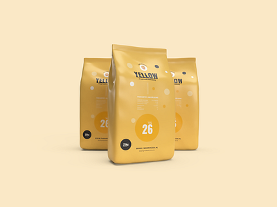 Coal bag "YELLOW" 3d bag bag design box brand branding coal design minimal modern pack package package design package mockup packaging packaging design sack yellow