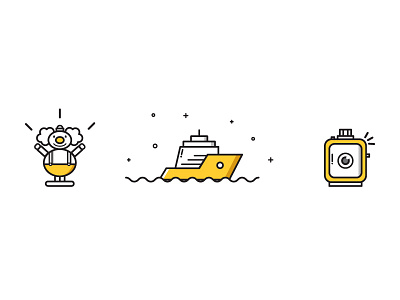 Items characters design dribbble flat illustration invitations items minimal motion stroke wip