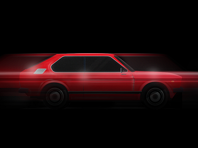 Stranger Cars cars color dribbble illustration illustrator invites minimal stranger things vector wip