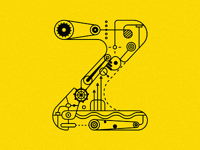 Zigzag branding color design dribbble flat icon illustration invites logo minimal typography vector wip