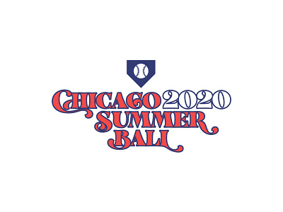 Chicago Summer Ball 2020 badge baseball branding design digital art identity illustration illustrator logo portfolio procreate sports branding sports logo typography