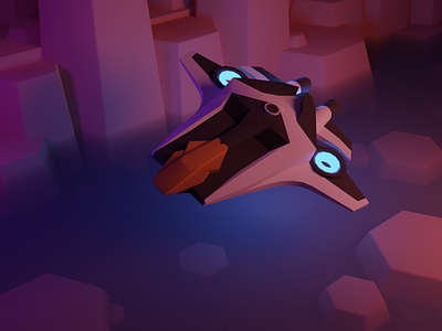 Low-Poly Spaceship