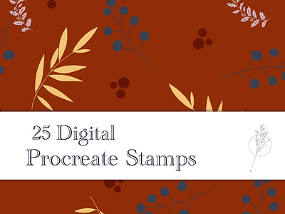 Procreate Brunch Stamp Brushes design digital art digital brushes freehand drawing handmade digital brushes handmade pattern illustration illustrator logo procreate brushes procreate stamp brushes ui