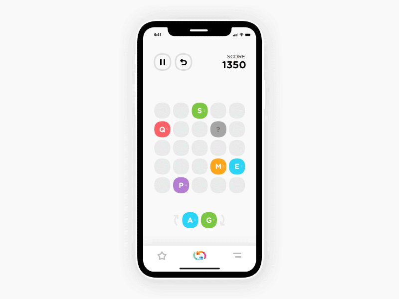 Word Puzzle Game animated game interaction iphone x iphonex puzzle word