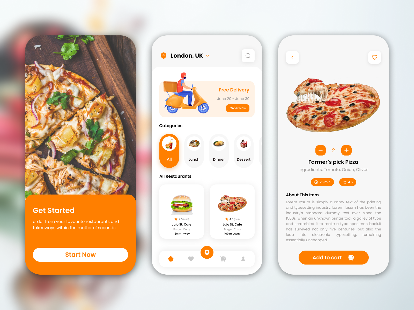 Food Delivery Concept by iAppstack Solutions on Dribbble