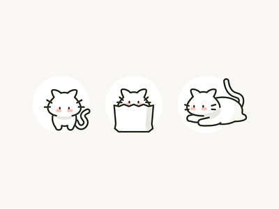 Meow Icons cat cat icons cats chonker icon design icons kitten meow