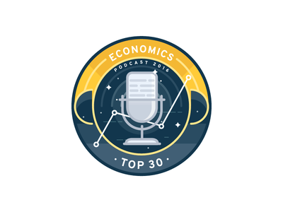 Economics Podcast Badge v.2 badge economics lines podcast reno