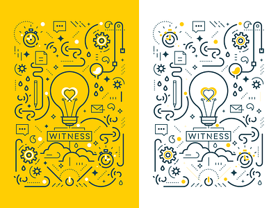 The Creative Process - Mind cover design creative process icons illustrations light bulb lines notebook reno