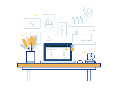 Desk by Vy Tat on Dribbble