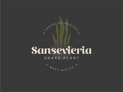 Snakeplant Badge badge illustration kps3100 plant plants sansevieria snake plant