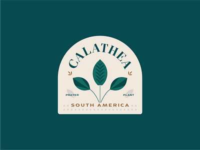 Calathea Badge badge calathea illustration kps3100 plant prayer plant