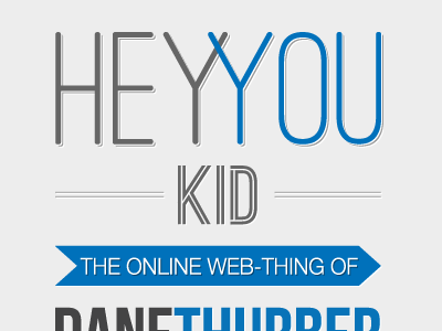 personal site blue responsive typography web design
