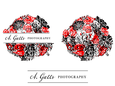 A. Gatts Photography Logo bouquet color palette flowers logo logomark logotype machine learning photographer red vector