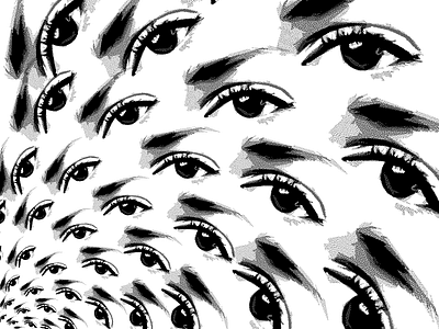 Daily: Radial Eye Pattern binary diffusion eye photo manipulation pixel