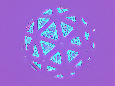 Prisma Geo Sphere Bubblegum Hybrid ai el wire future geodesic laser sphere