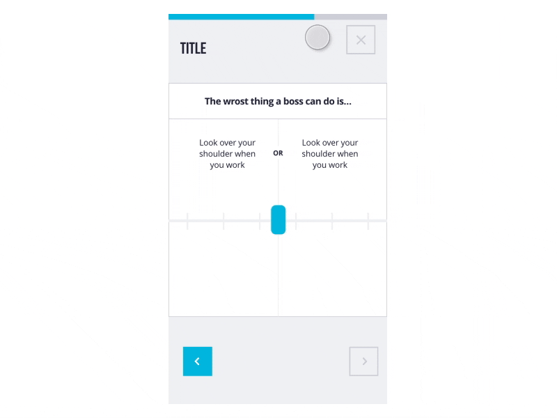 Personality Test Prototype motion motion graphic product prototype prototypes test testing