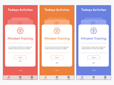 Activity Todo Cards behavior card design cards cards ui design flat icon mobile mobile app mobile app design mobile design swipe typography ui ux