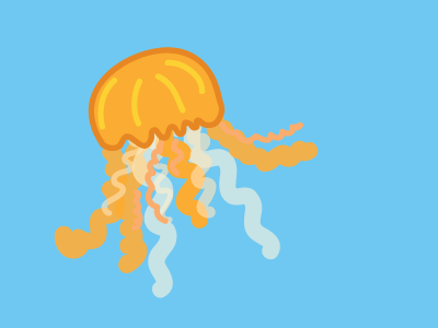 Jellyfish art digital painting graphic illustration jellyfish