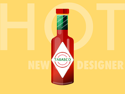 Dribbble Debut debut hello dribbble hot sauce tabasco