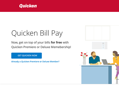 Landing Page Concept for Bill Pay