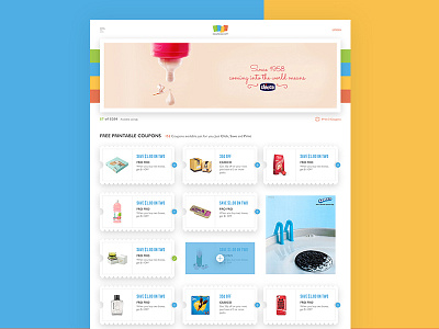 Redesign - Coupons colours redesign ui user interface userinterface web webpage
