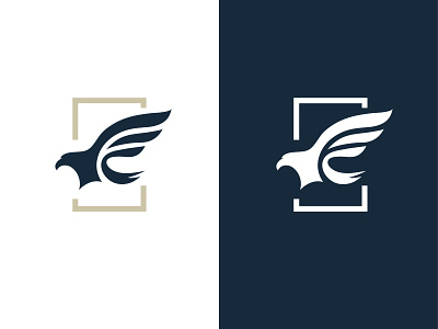 Account Advisors Logo brand branding clean eagle icon logo