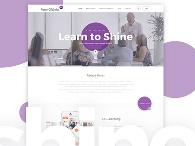 Presenter Website Design WIP clean icon light logo purple san francisco ui ux web website