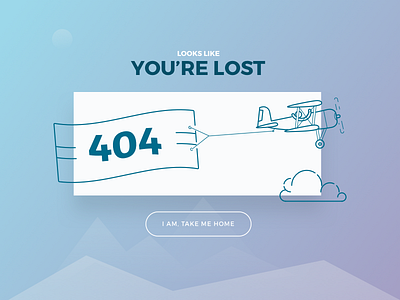 404 Missing Link clean icon illustration light purple stroke ui ux web website