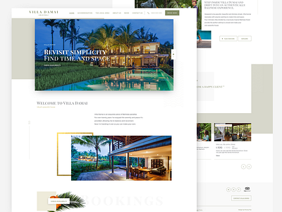 Luxury Accommodation Website booking design holiday home hotel landing luxury page ui website