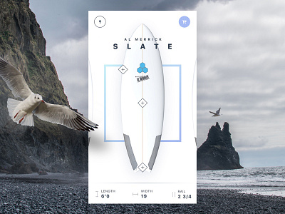 Surfboard ecommerce app app clean dribble surf icon invitation invite ios logo skate surfing