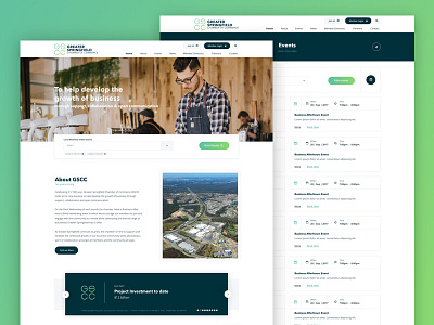 GSCC Rebrand and Web Design clean government gradient green icon interface teal ui ux web website