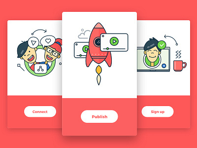 UI icons apple character icons illustration ios red ui user interface ux web website