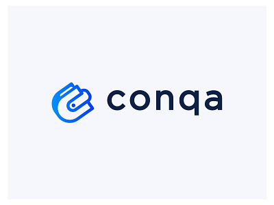 Conqa Finance Concept brand branding gradient icons logo money pay pal ui ux wallet website