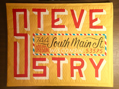 Steve Envelope casual script envelope lettering mail script typography