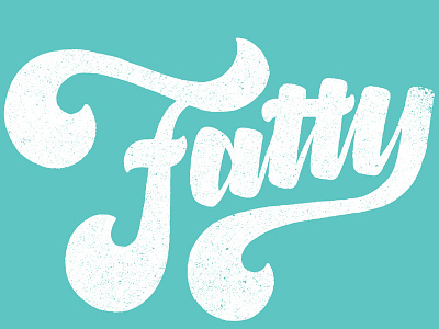 Fatty Script drawing fatty illustration illustrator lettering letters script typography