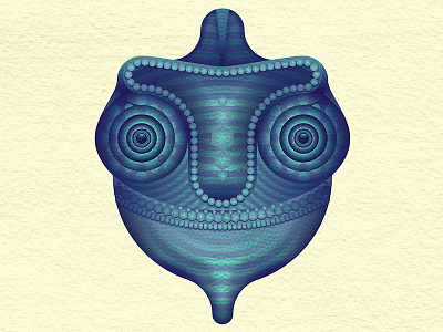 Geometric Chameleon chameleon circles geometry illustration skillshare symmetry teal texture