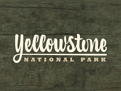 Yellowstone Lettering lettering national park project typography vector yellowstone