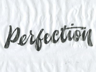 Perfection drawing flo lettering pencil sketch typography