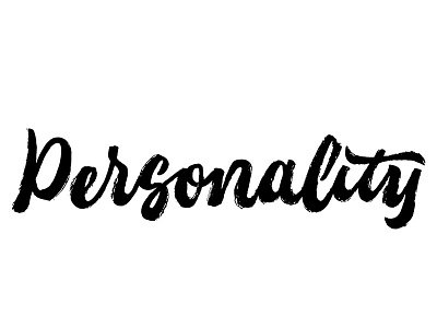 Personality Lettering brush drawing flo handlettering lettering personality script sketch typography