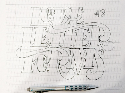 Lettering sketch