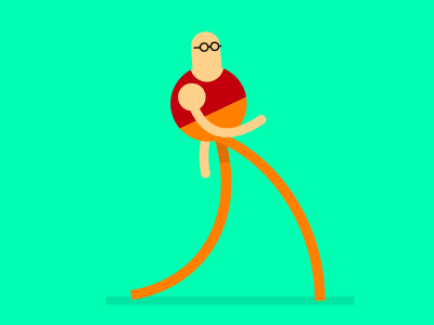 Tall Man Walking Sequence after effects animation illustration illustrator skillshare