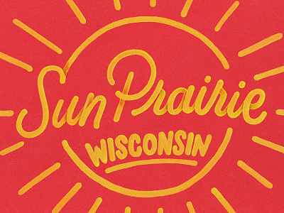 It's a Living Skillshare Lettering Project drawing lettering marker paint paintmarker photoshop shading sun wisconsin