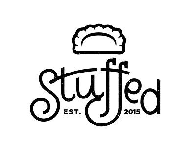 Stuffed Logo Option 1 dumpling lettering logo typography