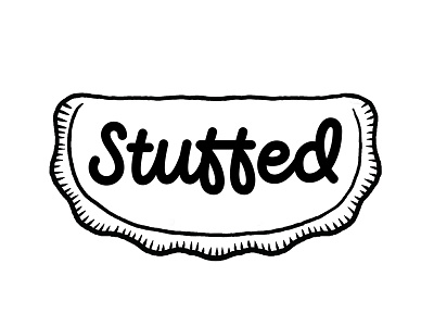 Stuffed Logo Option 2 dumpling lettering logo typography