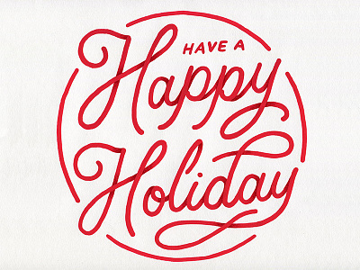 Have a Happy Holiday drawing handlettering holiday lettering pencil sketch type typography