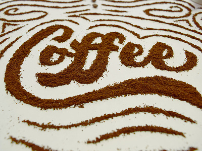Coffee - Join my Newsletter :) 3d brown coffee coffee grounds lettering texture